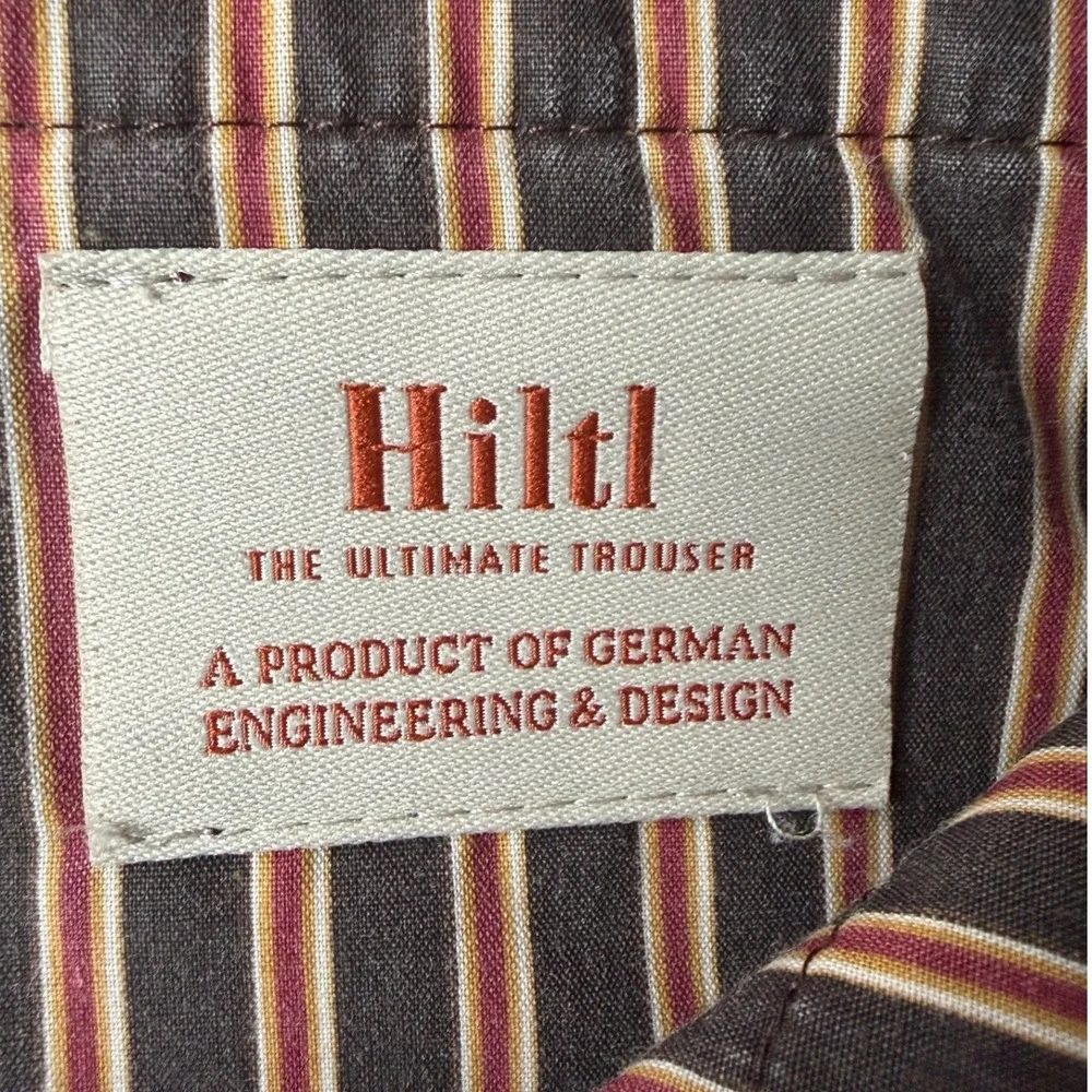 Hiltl German Engineering Corduroy Trousers Tan Brown Men 36/38 Regular Fit 38x28